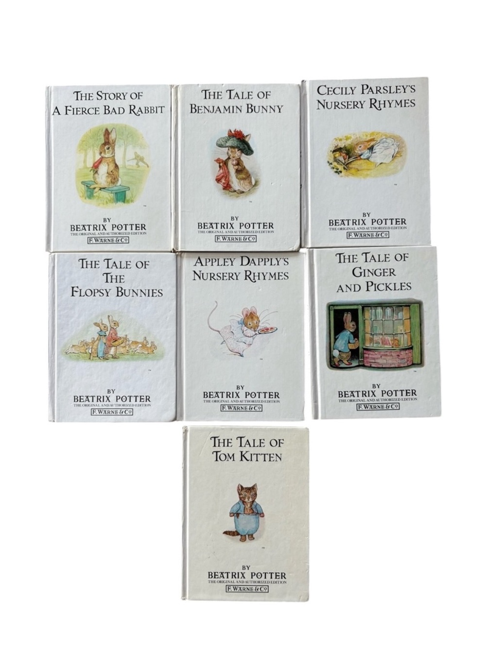 Beatrix Potter Classic Mini Books Bundle (7) – Peter Rabbit Series Vintage Set